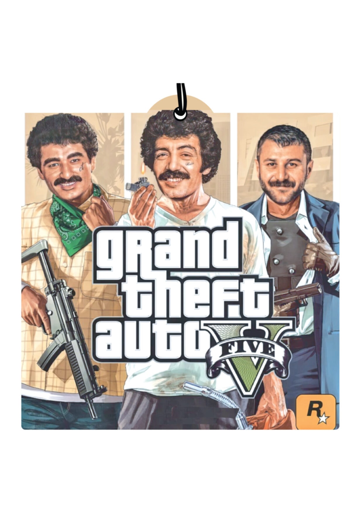 Gta - 3 Baba - Müslüm Gürses Azer Bülbül Ibrahim Tatlıses Tasarımlı Dekoratif Oto Kokusu Ve Aksesuar