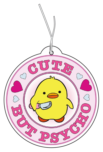 Cute But Psycho Tasarımlı Tatlı ve Belalı Dekoratif Araç Kokusu Ve Aksesuarı