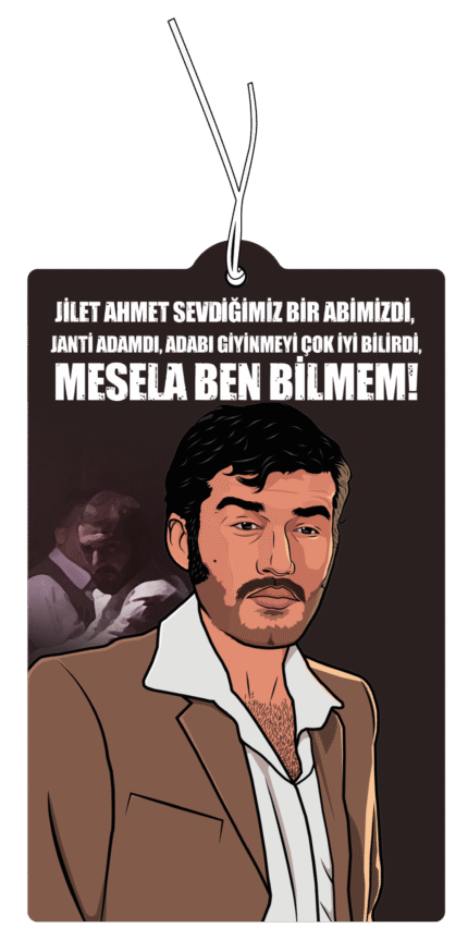 Ramiz Karaeski Jilet Ahmet Tasarımlı Havalı Araç Kokusu ve Dekoratif Oto Aksesuarı