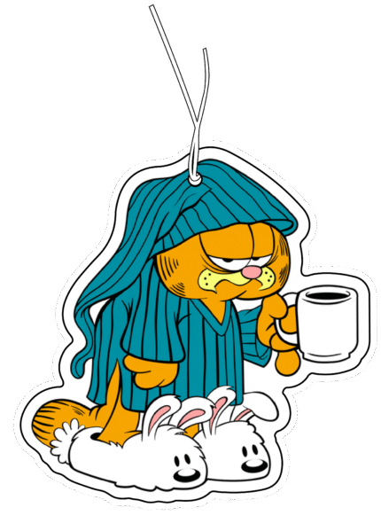 Miskin Garfield Morning Coffee Tasarımlı Sevimli Dekoratif Araç Kokusu Ve Aksesuarı - 10'lu Paket